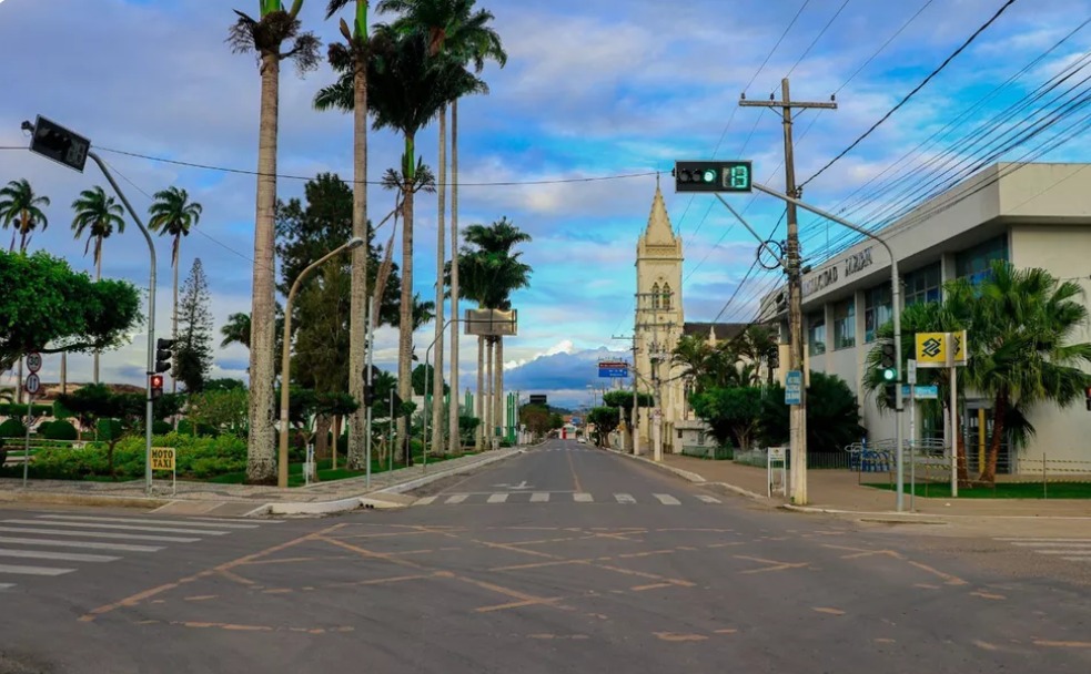 Vista da cidade de Amargosa, no interior da Bahia, onde o crime ocorreu há 20 anos
